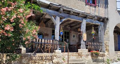 A peaceful stone house overlooking the stunning hill top village of Roquecor