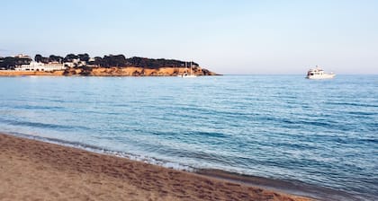 Mediterranean apartment in a rustic style.