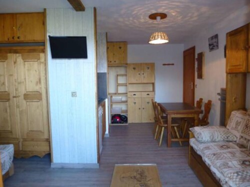 La Plagne-Montalbert, 4 pers studio, resort center, ski-in ski out