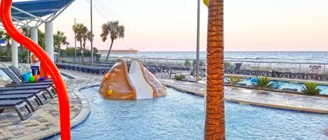 Indoor pool, a heated pool