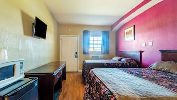 Room, 2 Queen Beds | Iron/ironing board, free WiFi, bed sheets