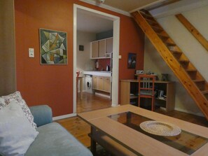 Apartment, 1 Bedroom | Living room - Forsæla Apartmenthouse (Reykjavik)