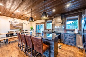 Fridge, microwave, oven, stovetop - Rio Vista- Amazing Mountain & River Views Overlooking Beavers Bend! Private! (Broken Bow)