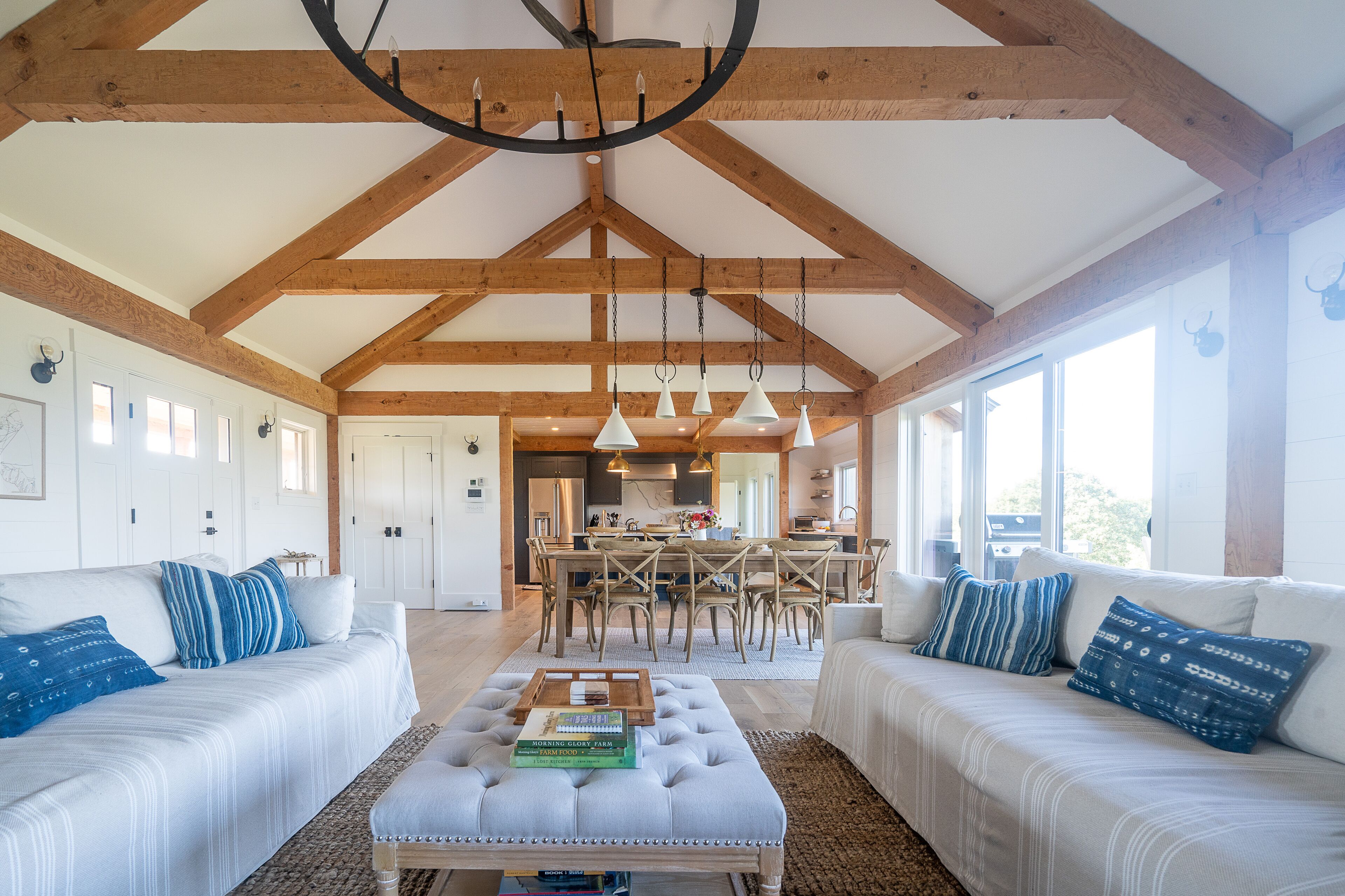 New Waterfront Modern Farmhouse on Tisbury Great Pond