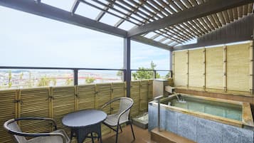 Deluxe Japanese Western ,Non Smoking (With Natural Hot Spring Open-air bath) | Bathroom | Hair dryer, slippers, towels