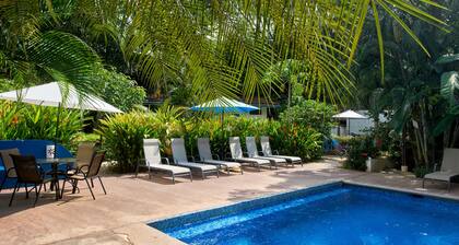 Blaue 2-Zimmer-Wohnung