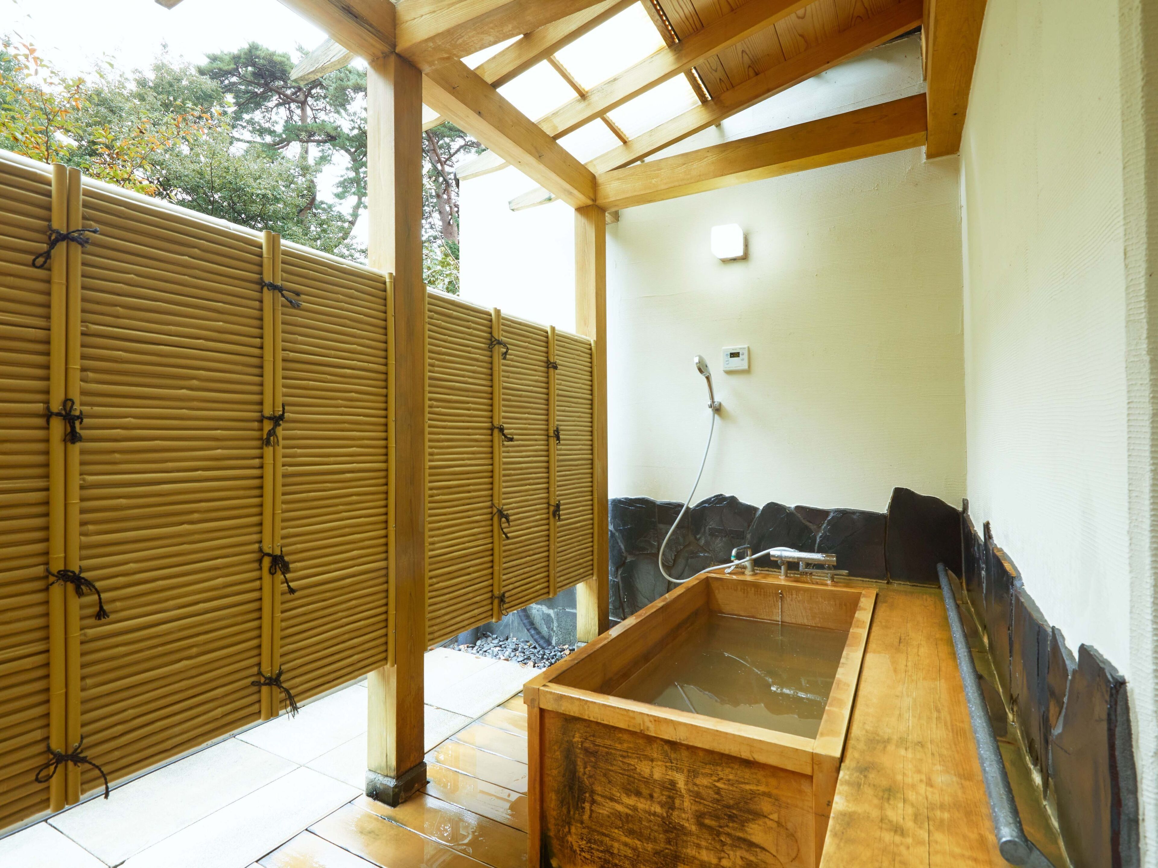 Pet Room Special Japanese-Western style Room (With open-air bath)(Non-smoking) | Bathroom | Hair dryer, slippers, electronic bidet, towels