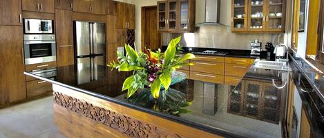 Oven, dishwasher, cookware/dishes/utensils