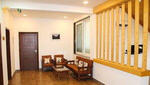 Family Room, 4 Bedrooms, Non Smoking, Mountain View | Living area | 32-inch LED TV with satellite channels, TV - PANCHVATI COTTAGES (Dharamshala)