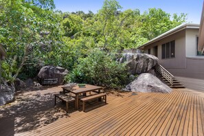 Maison, 2 chambres, en bord de plage | Terrasse/Patio