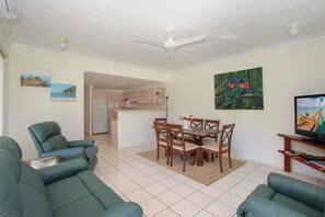 Apartment, 2 Bedrooms | Living area | TV, DVD player - Champagne Apartment 1 (Arcadia)