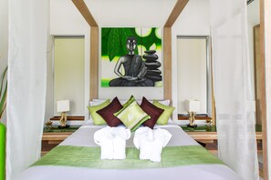Exclusive Villa, 2 Bedrooms, Private Pool | 2 bedrooms, blackout drapes, iron/ironing board, free WiFi
