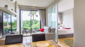 Classic Apartment, 1 Bedroom | Living area - 1 Bedroom Apartment at Bangtao Beach (Choeng Thale)