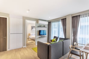 Family Apartment, 2 Bedrooms | Living area | Smart TV - 2 Bedroom Apartment near Bangtao Beach (Choeng Thale)