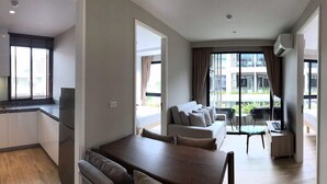 Living area - 2 Bedroom Apartment near Bangtao Beach 606 (Choeng Thale)