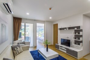 Deluxe Apartment, 1 Bedroom | Living area | Smart TV - Apartment Near Kata Beach 1 Bdr 15 (Karon)