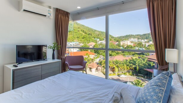 Deluxe Apartment, 1 Bedroom | 1 bedroom, blackout curtains, free WiFi, bed sheets - Apartment Near Kata Beach 1 Bdr 15 (Karon)