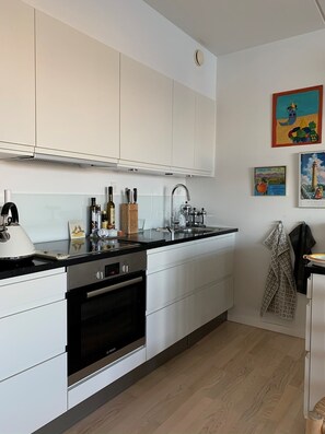 Fridge, oven, stovetop, dishwasher - City Apartment in Copenhagen with 2 bedrooms sleeps 2 (Copenhagen)