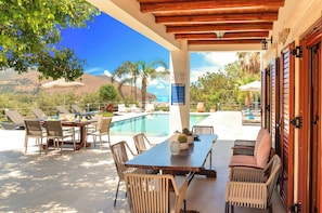 Villa, 5 Bedrooms, Private Pool, Sea View | Dining room - Cretan Dream Villa (Apokoronas)