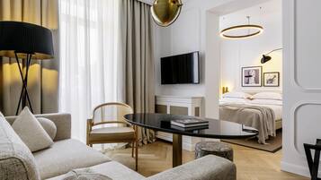 Suite junior, 1 cama doble | Sábanas de algodón egipcio y ropa de cama de alta calidad