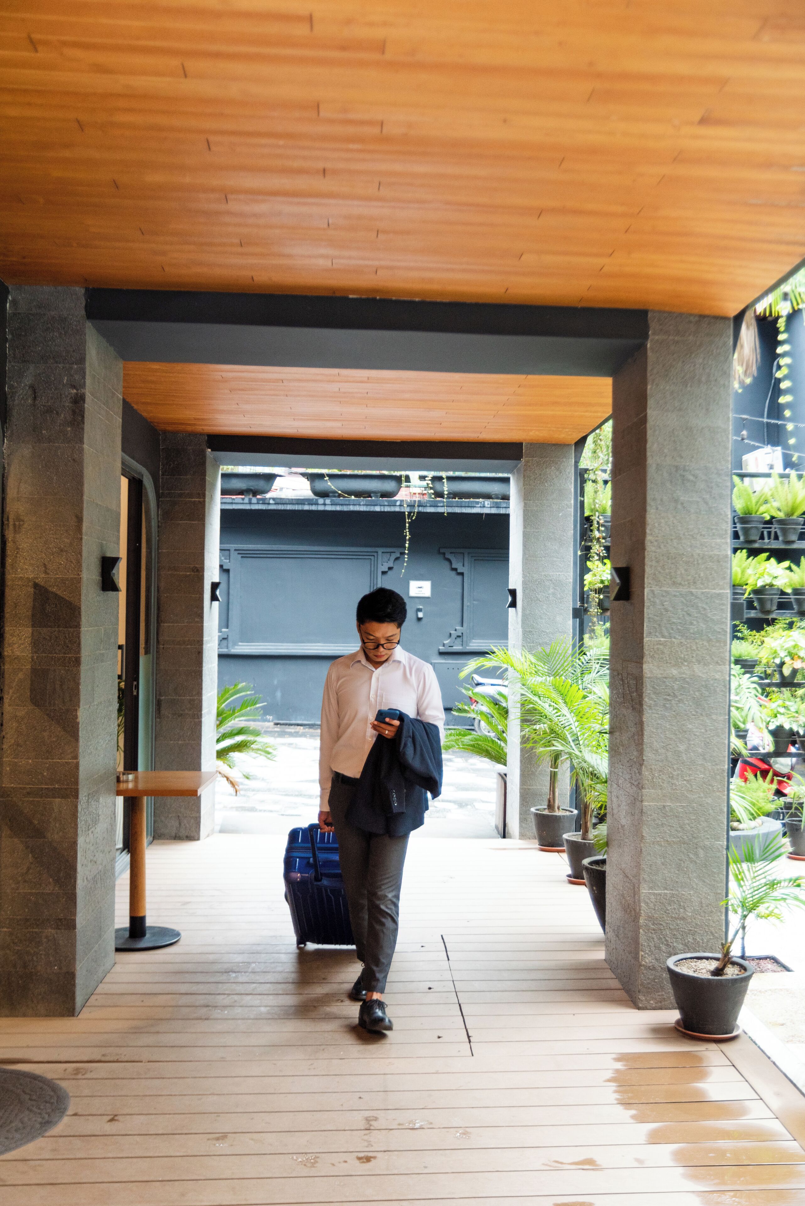 Entrada de la propiedad