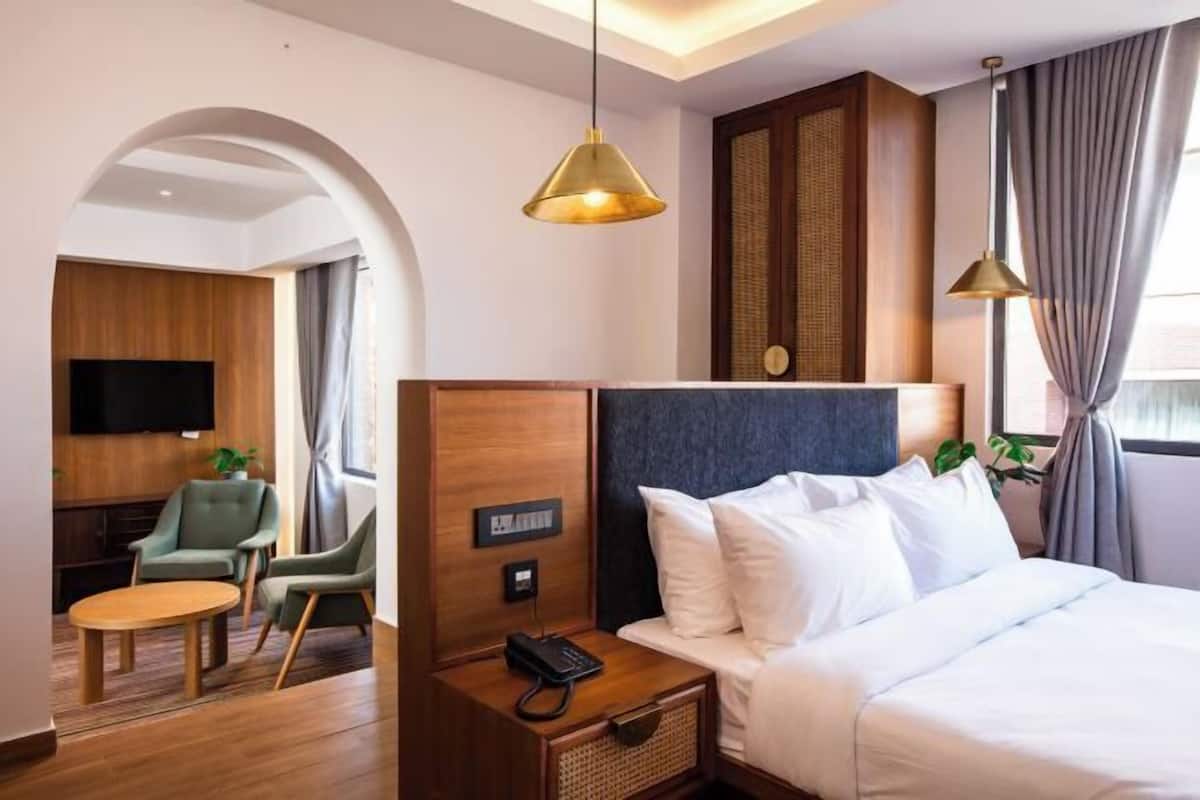 1 habitación y ropa de cama de alta calidad