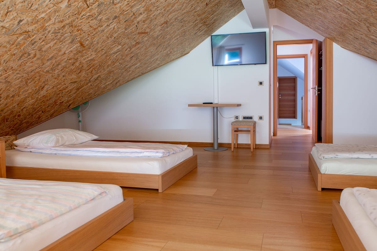 Family Apartment | Desk, laptop workspace, soundproofing, free WiFi