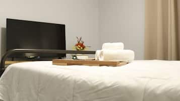 2 Schlafzimmer, Verdunkelungsvorhänge, Bügeleisen/Bügelbrett