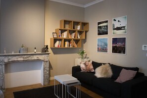 Living room - Lovely Apartment With Terrace (Brussels)