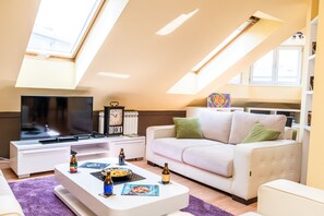 Loft (2 Bedrooms) | Living room - Spacious Design Loft in Beautiful Neighborhood (Sarajevo)