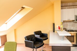 Loft (2 Bedrooms) | Living room | TV - Spacious Design Loft in Beautiful Neighborhood (Sarajevo)