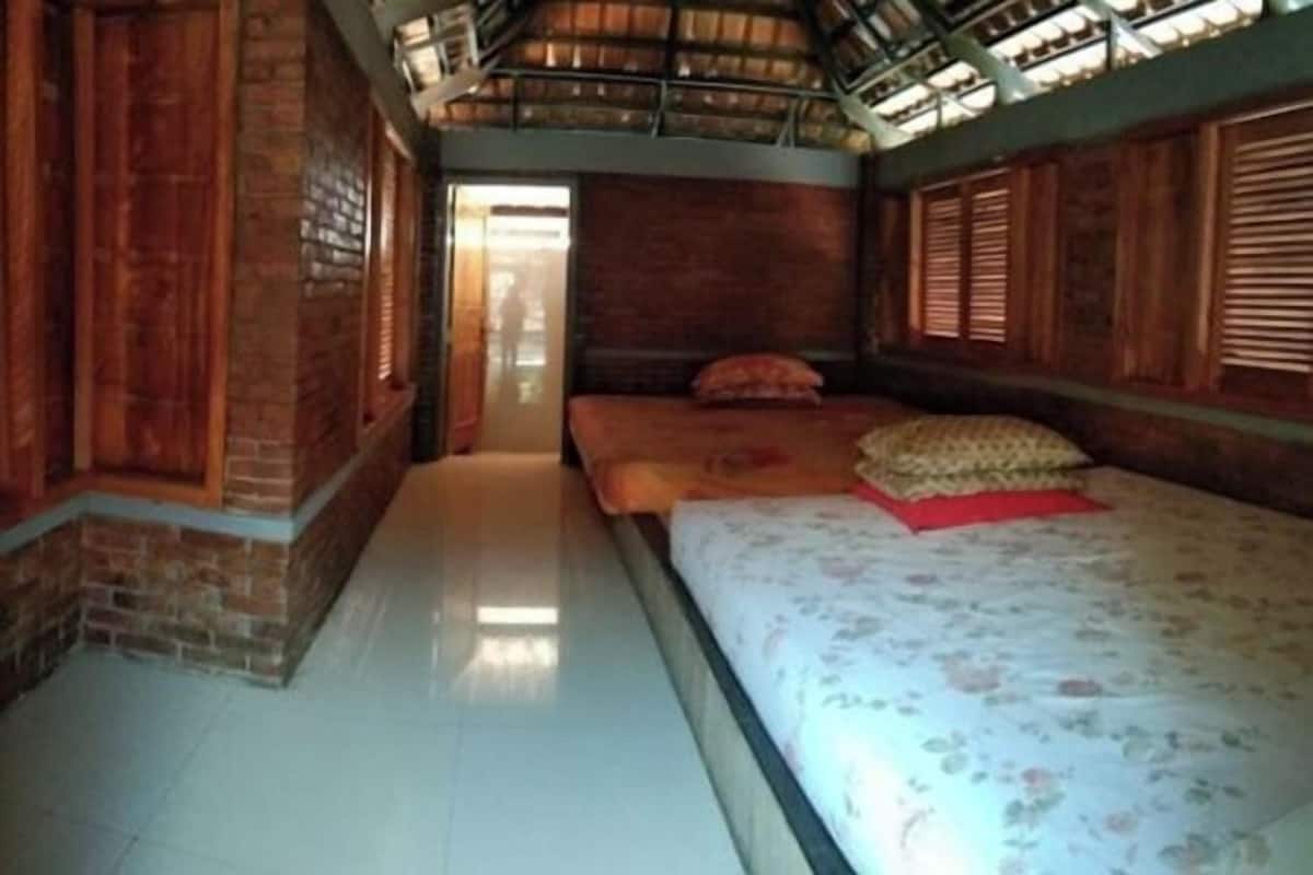 2 bilik tidur, cadar katil