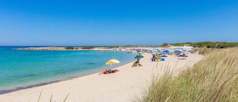 Beach nearby, sun-loungers