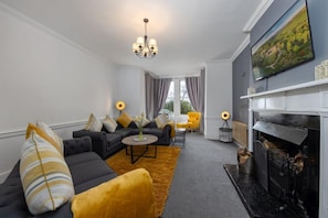 House, 4 Bedrooms (Newtown House) | Living area | Flat-screen TV, DVD player - Muncaster Cottages (Ravenglass)