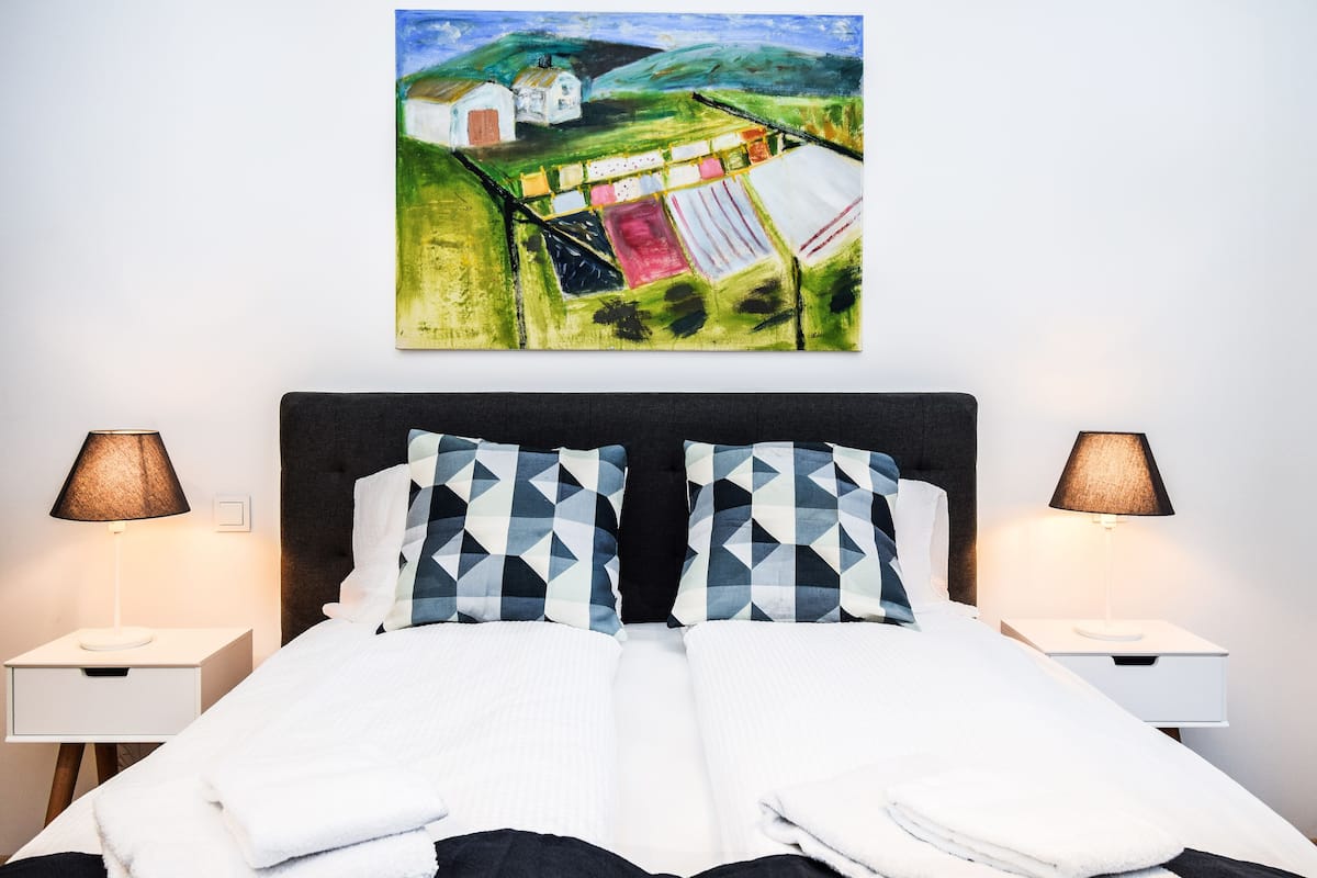Deluxe Apartment (Lilja) | 1 chambre, espace de travail pour ordinateur portable