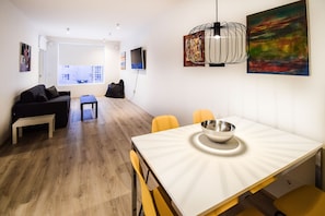 Living area - Tower Apartments (Reykjavik)