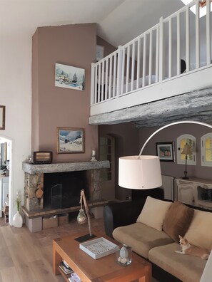 TV, fireplace, ping pong