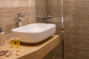 Apartment, 1 Bedroom (Ostria) | Bathroom sink - Avra Apartments (Apokoronas)