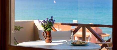 Apartamento, 2 quartos, vista para o mar (Sirokos) | Vista da sacada