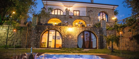 Front of property – evening/night