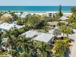 Exterior - SS Salamander North · Pool & Fire Pit · Beach (Holmes Beach)