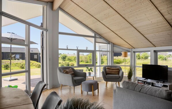 Een open haard en een dvd-speler