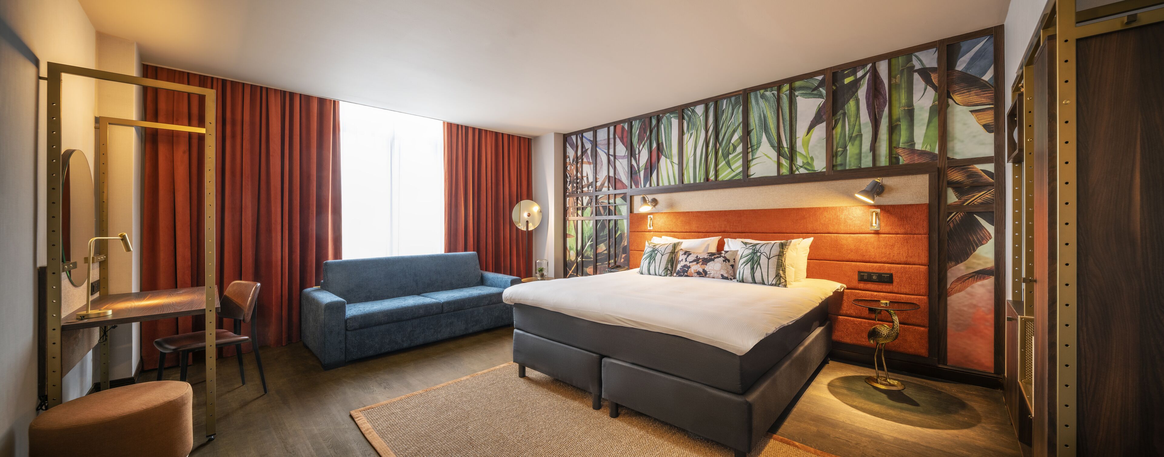 Chambre Premium, 1 très grand lit et 1 canapé-lit