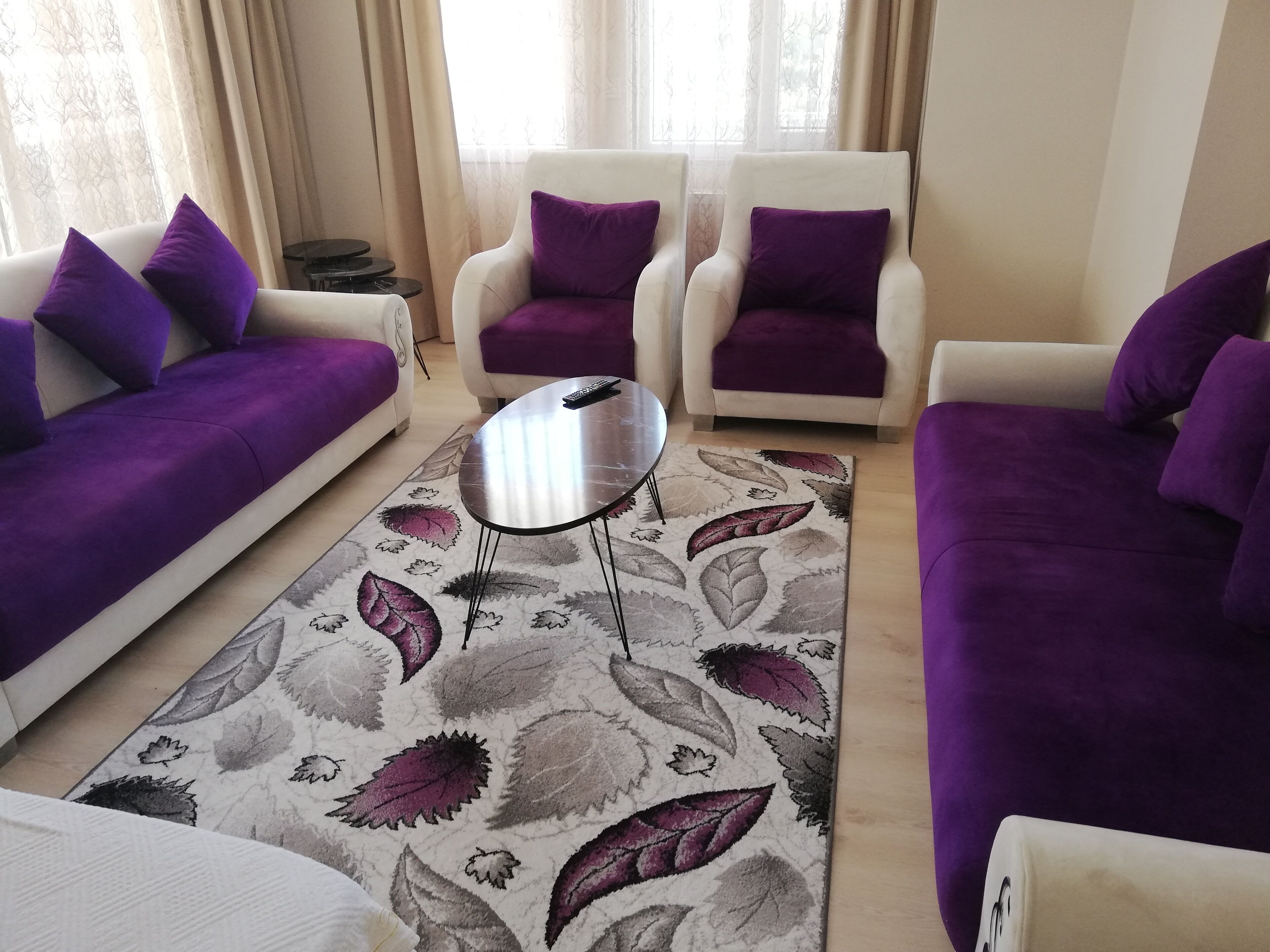 Business Apartment | Living room | 40-inch LCD TV with satellite channels, TV