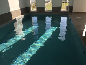 Indoor pool, a heated pool