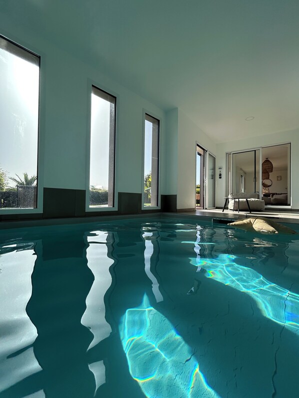 Indoor pool, a heated pool