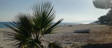 Chaise longue, serviettes de plage