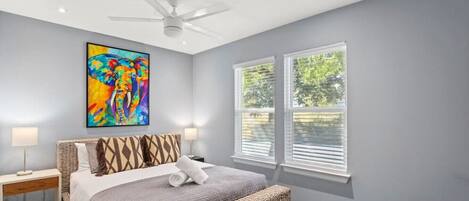 2 bedrooms, desk, iron/ironing board, free WiFi