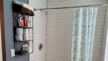 Hair dryer, towels