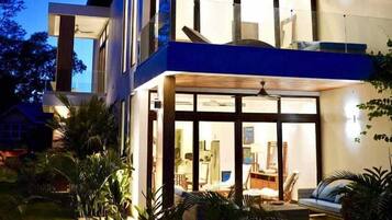 Front of property – evening/night